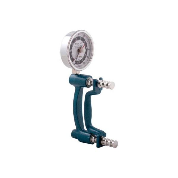 Baseline HiRes Hydraulic Hand Dynamometer, 200 lb. Capacity, Blue